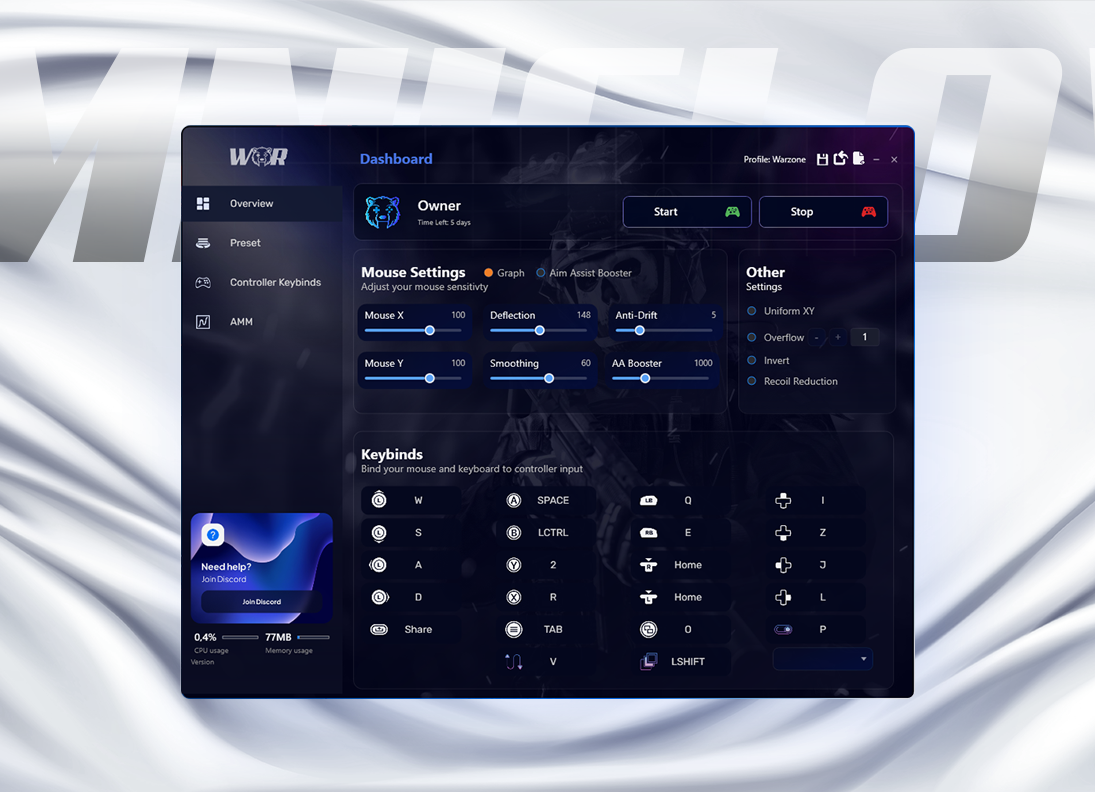 OMNIFLOW | MNK Aim Assist (COD|WARZONE ONLY)
